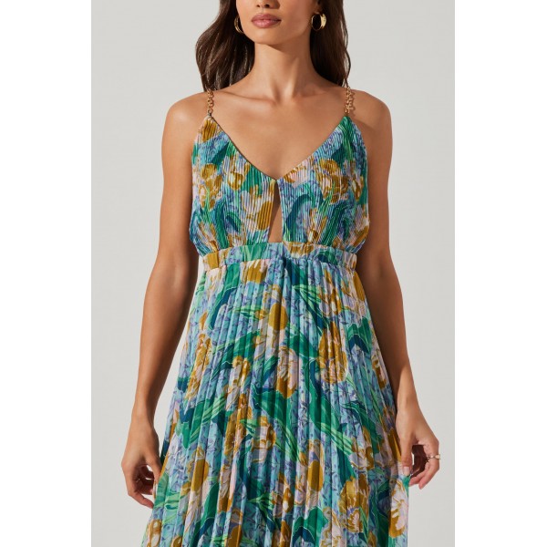 Loralee Floral Pleat Dress