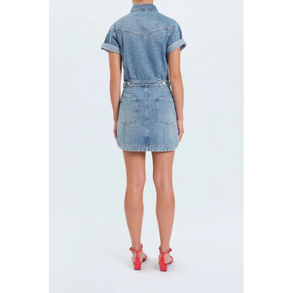 Plot Twist Denim Dress