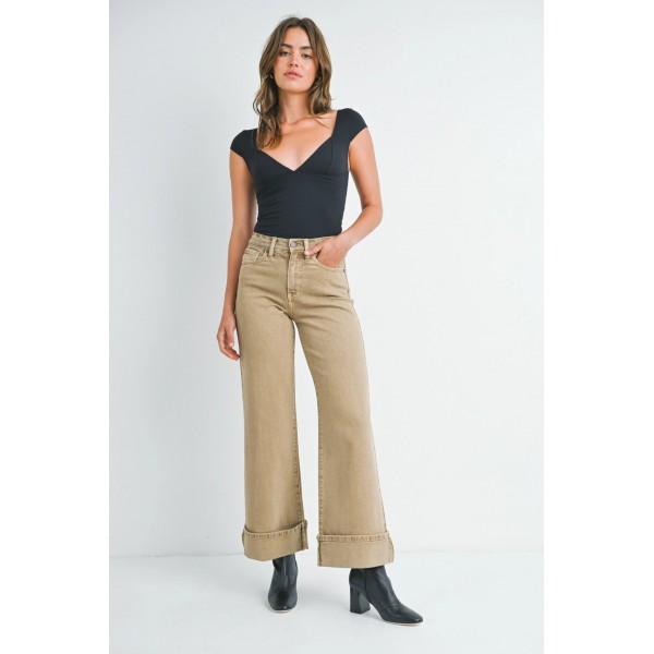 Cuffed Palazzo Jean