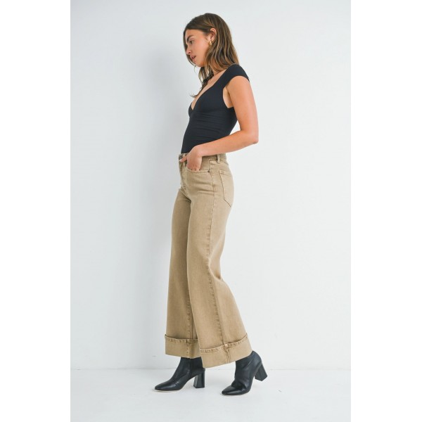 Cuffed Palazzo Jean