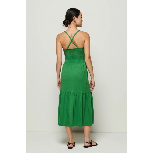 Penelope Smocked Midi Dress