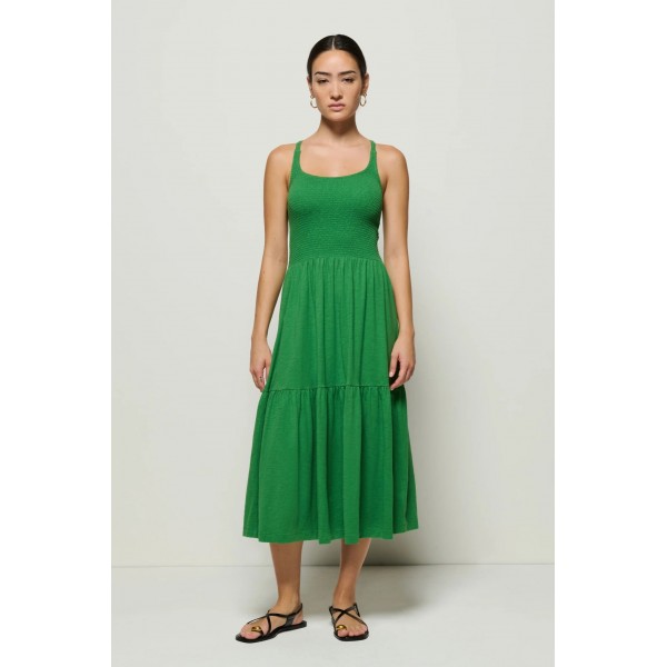 Penelope Smocked Midi Dress