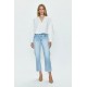 Cassie Crop High Rise Straight Jean