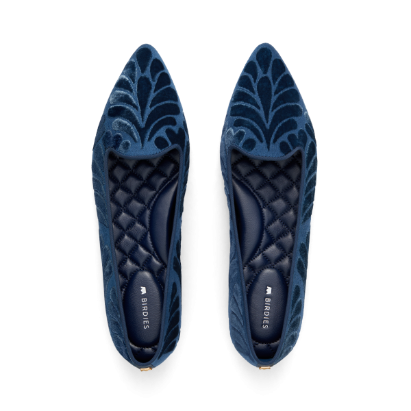 The Sparrow - Ocean Velvet Embroidery