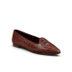 The Sparrow - Brown CrocPrint Leather
