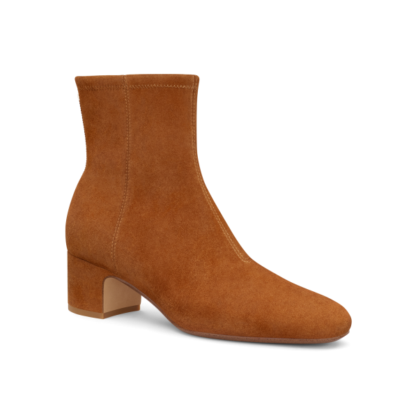 The Starling 50 Bootie - Tan Stretch Suede