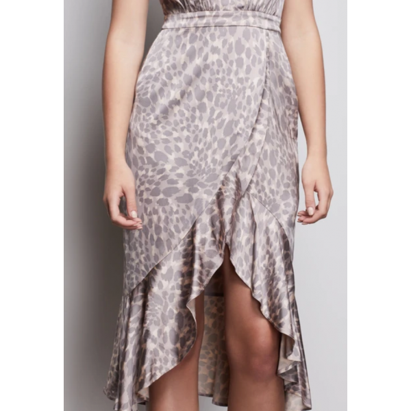 Resort Halter Leopard Dress