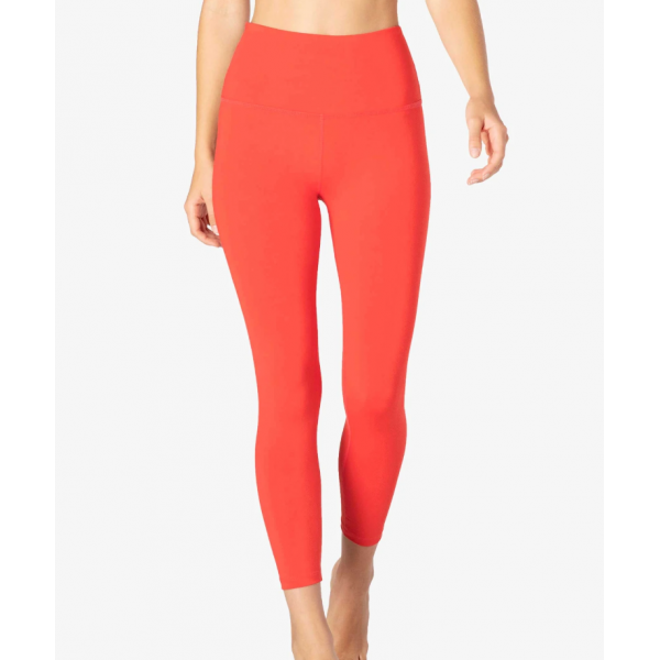 Solid High Rise Ankle Legging
