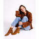 The Starling 50 Bootie - Tan Stretch Suede